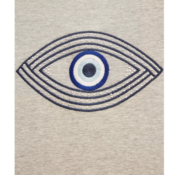 🚫SOLD🚫 Sofia Vergara Evil Eye Crew Sweatshirt - Picture 4 of 14
